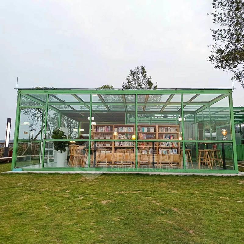 Hızlı inşaat Halk için prefabrik konteyner kütüphanesi