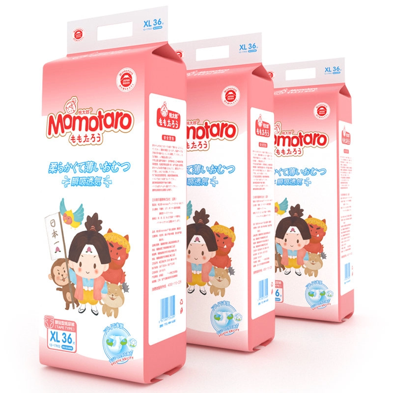 Momotaro %100 pamuk bebek bezi XL beden 36 adet