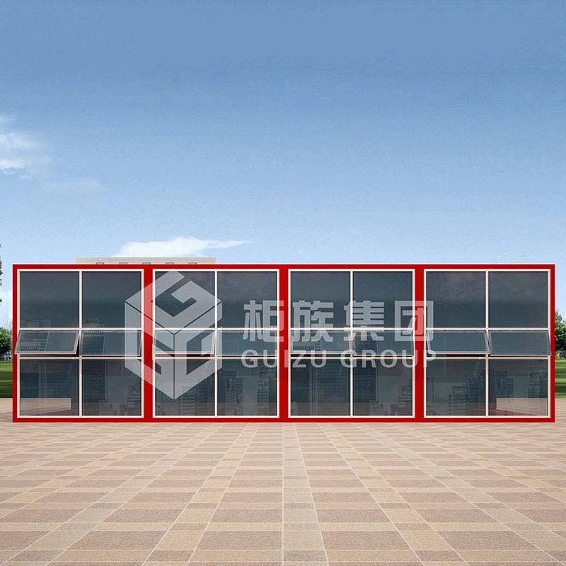 ODM Çin Fabrikası Fransız Pencereli Ofis için Özelleştirilmiş Prefabrik Mobil Nakliye Konteyner Evi
