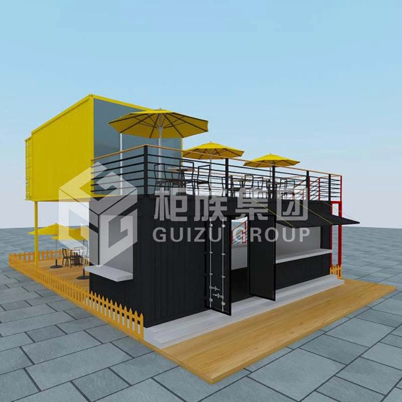 Özelleştirilmiş İki Katlı Modüler Nakliye Konteyneri Restoranı