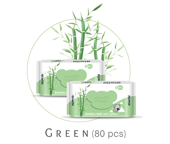 Doğal Bitki Özlü Organik Bambu Bebek Tek Kullanımlık Islak Mendil