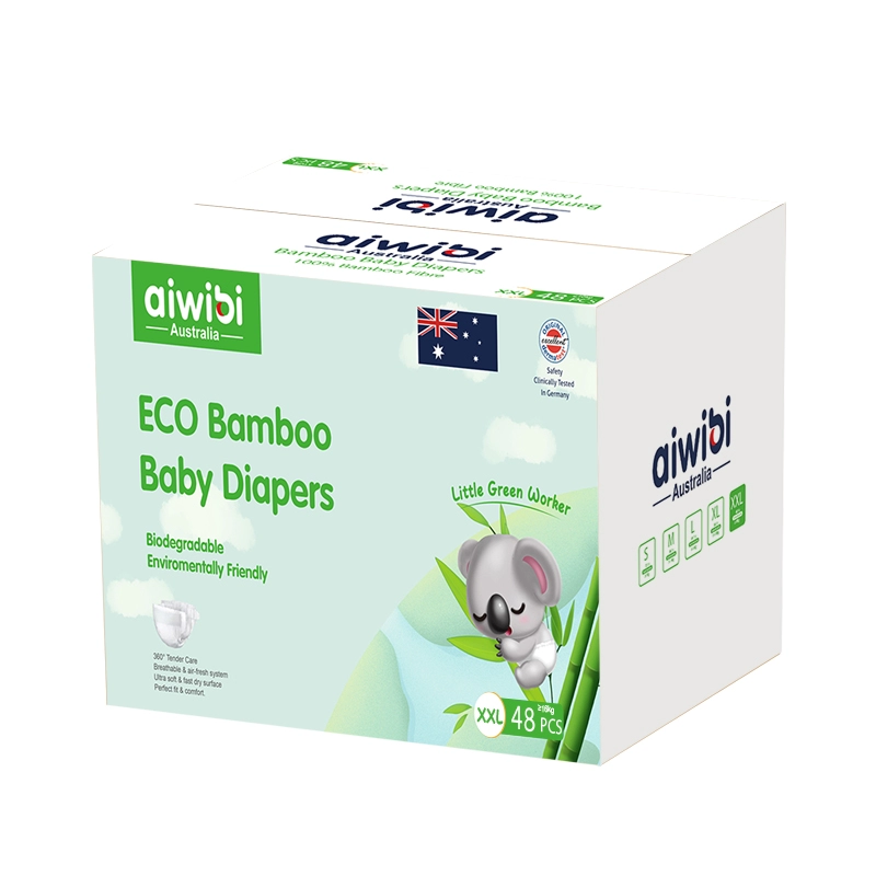 % 100 Biyobozunur Bambu Kumaşlı Premium Bambu Bebek Bezi