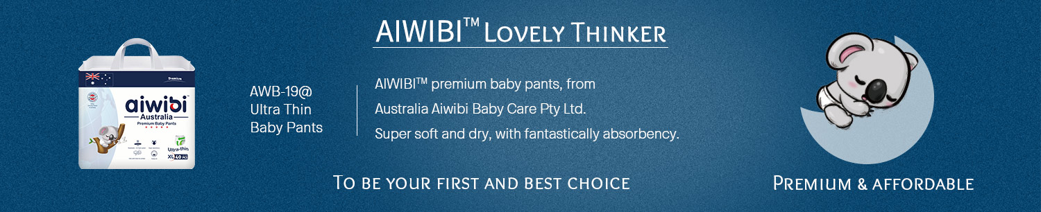 Süper Emici Kapasiteli Tek Kullanımlık Premium Ultra İnce ve Hafif Aiwibi Bebek Pantolonu