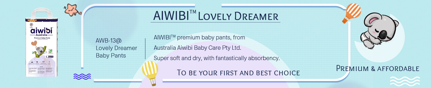 Kuru Tutmak İçin Süper Emme Performansına Sahip Tek Kullanımlık AIWIBI Premium Bebek Pantolonu