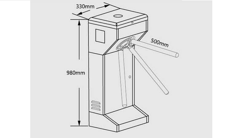 küçük tripod turnikesi