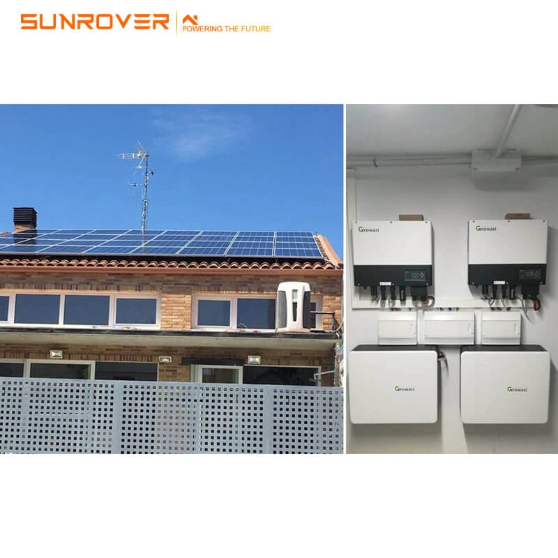 Sunrover Growatt SPF3500ES SPF5000ES 24V 48V Paralel Fonksiyonlu Şebekeden Bağımsız Güneş İnvertörü