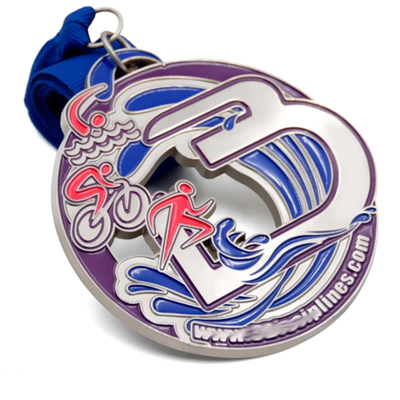 Fabrika özel yüzme koşusu bisiklet triatlon madalyası