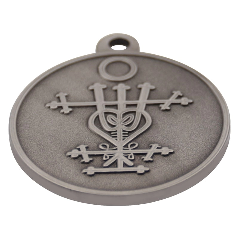 Tedarikçi özel kumlama antik gümüş dini madalyalar