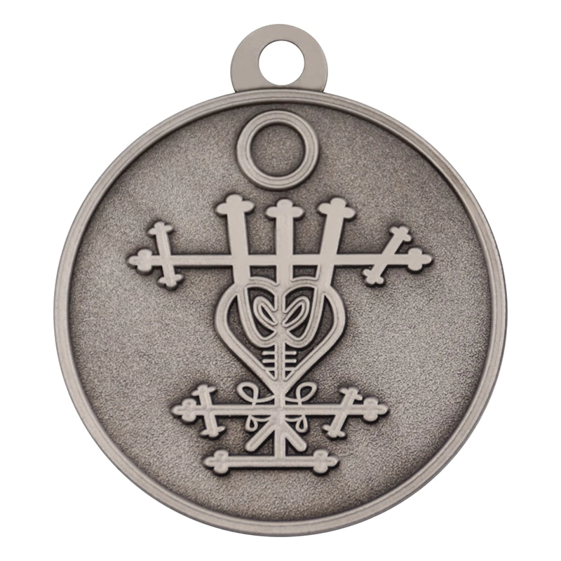 Tedarikçi özel kumlama antik gümüş dini madalyalar