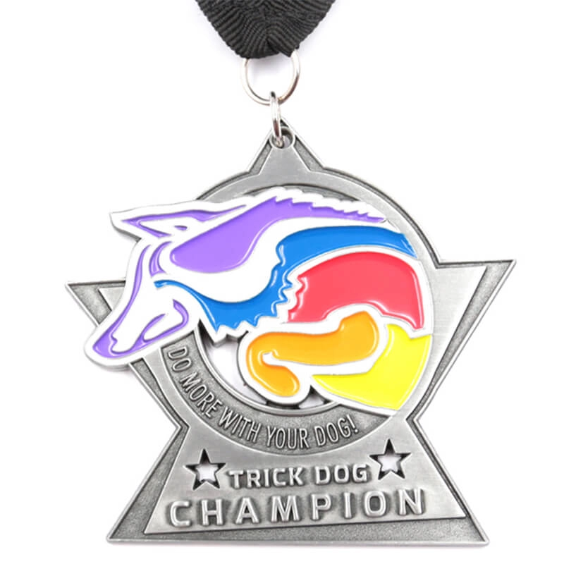 Emaye köpek şampiyonu madalyası toptan fabrikası