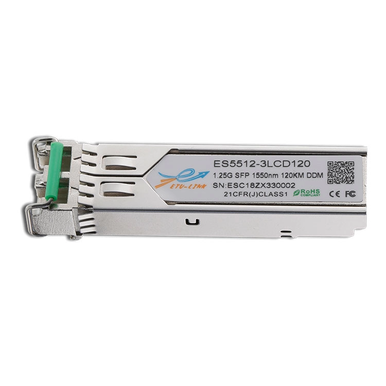 1.25G SFP ZX 1550nm 120KM LC Optik Alıcı-Verici