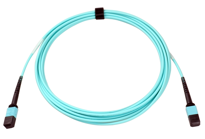 8 Fiber MPO(Erkek)-MPO(Erkek) OM3 50/125 Çok Modlu Fiber Optik Kablo