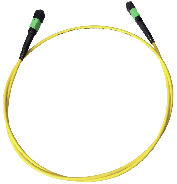 8 Fiber MPO(Erkek)-MPO(Erkek) 9/125um Tek Modlu Fiber Optik Kablo
